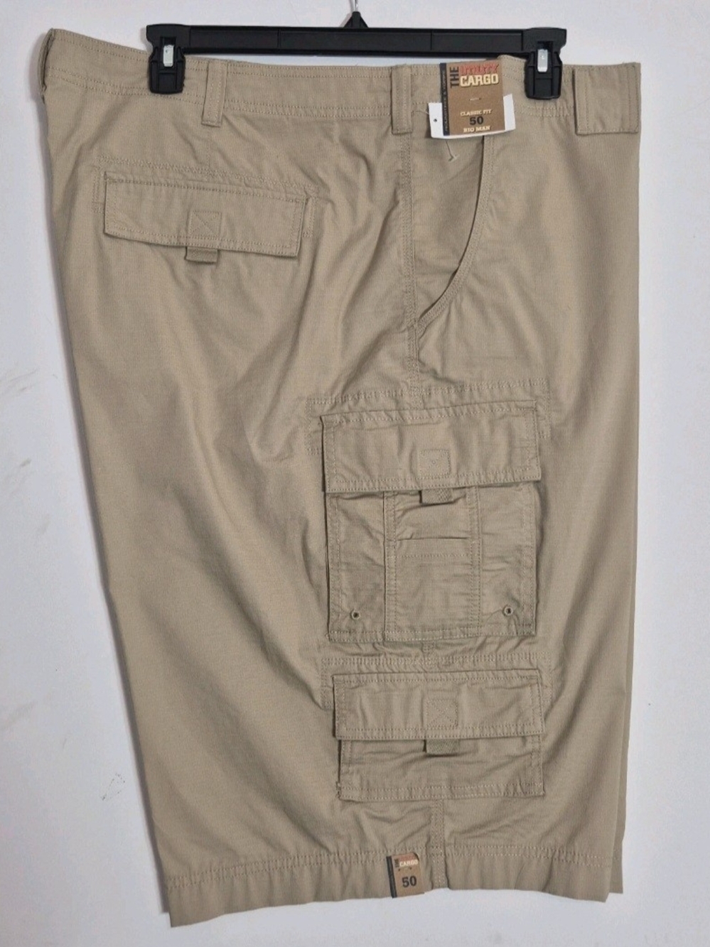Roundtree & Yorke Men's Shorts Size 50 Big Classic Fit Utility Cargo Khaki 69 - Picture 4 of 16